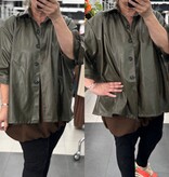 LEATHER LOOK HIP MATEN 44 TOT 54/56