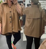 LEATHER LOOK HIP MATEN 44 TOT 54/56