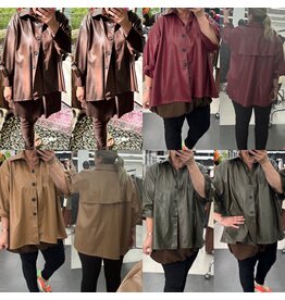 LEATHER LOOK HIP MATEN 44 TOT 54/56