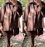 LEATHER LOOK HIP MATEN 44 TOT 54/56