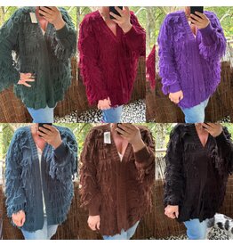 FRINGE VEST MATEN 44 TOT 50 KLEINE 52