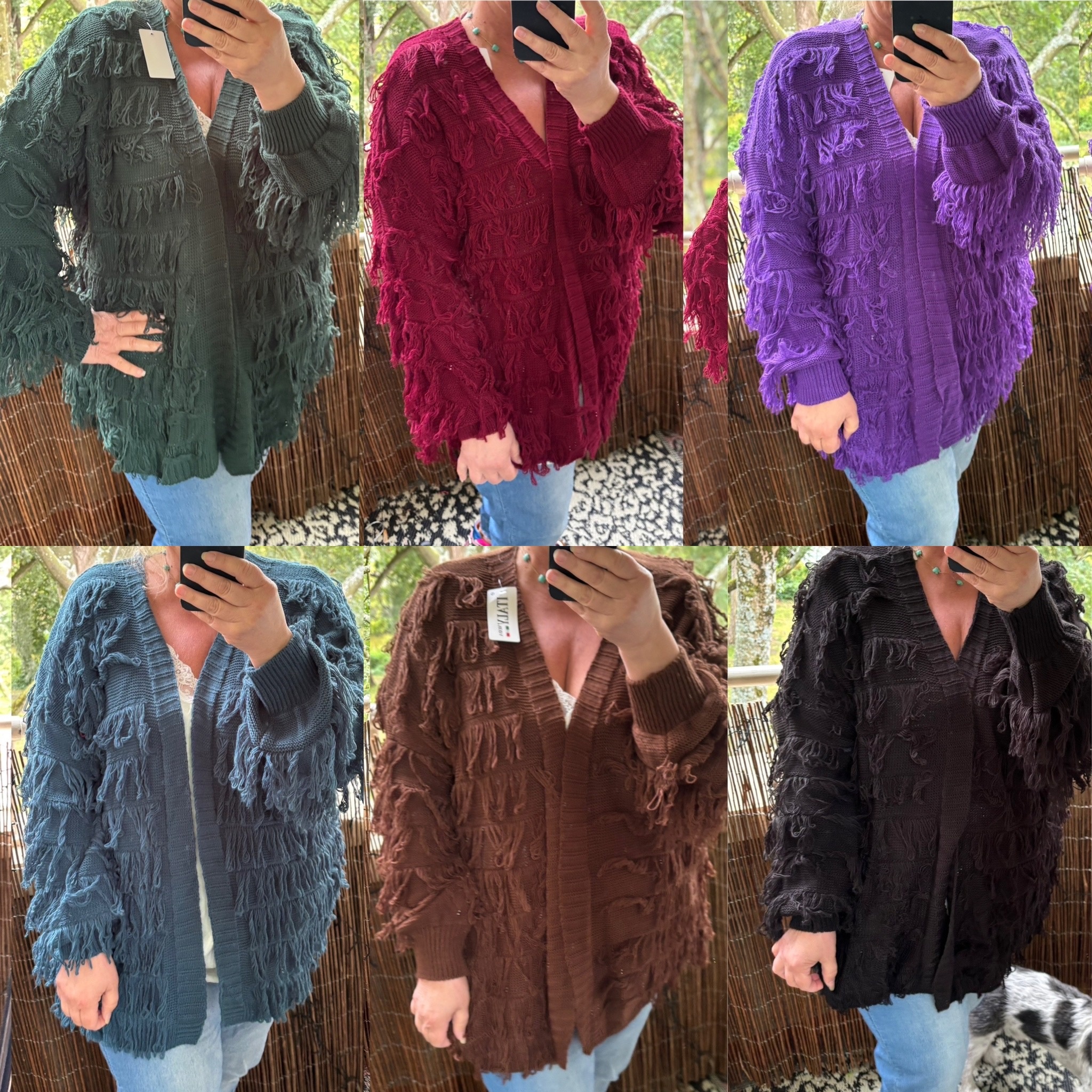 FRINGE VEST MATEN 44 TOT 50 KLEINE 52