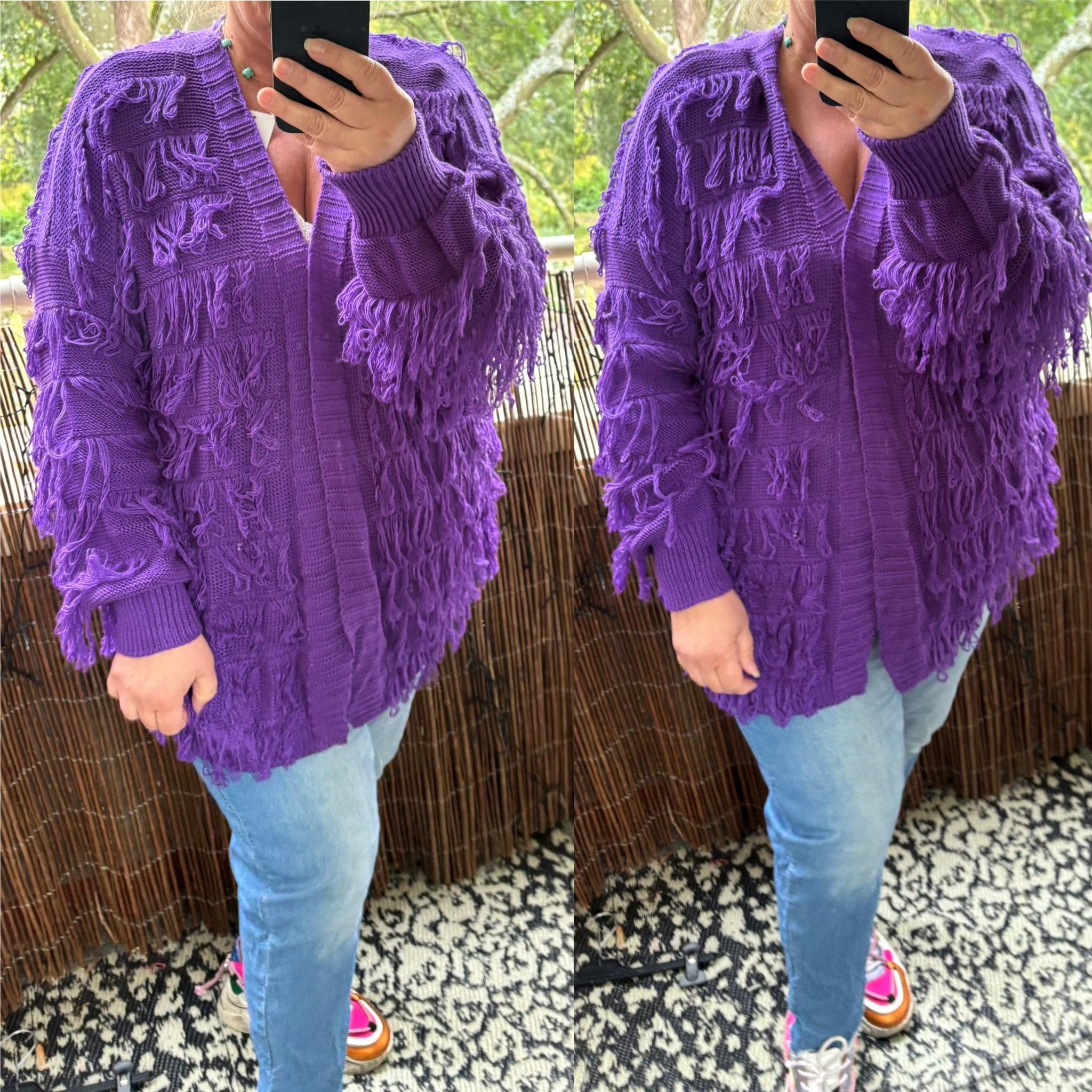 FRINGE VEST MATEN 44 TOT 50 KLEINE 52