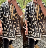 SHAWL ACRYL HAPPY IN 3 KLEUREN EN COMBI