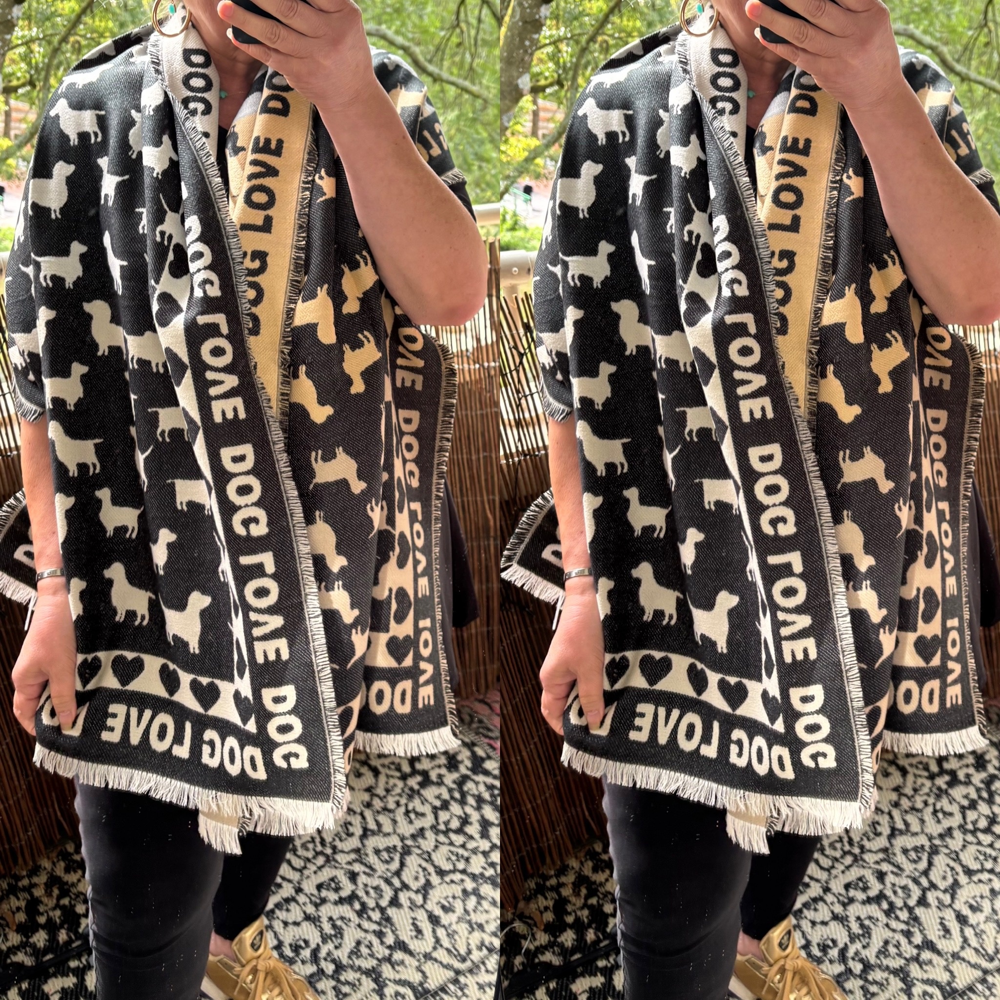 SHAWL ACRYL HAPPY IN 3 KLEUREN EN COMBI
