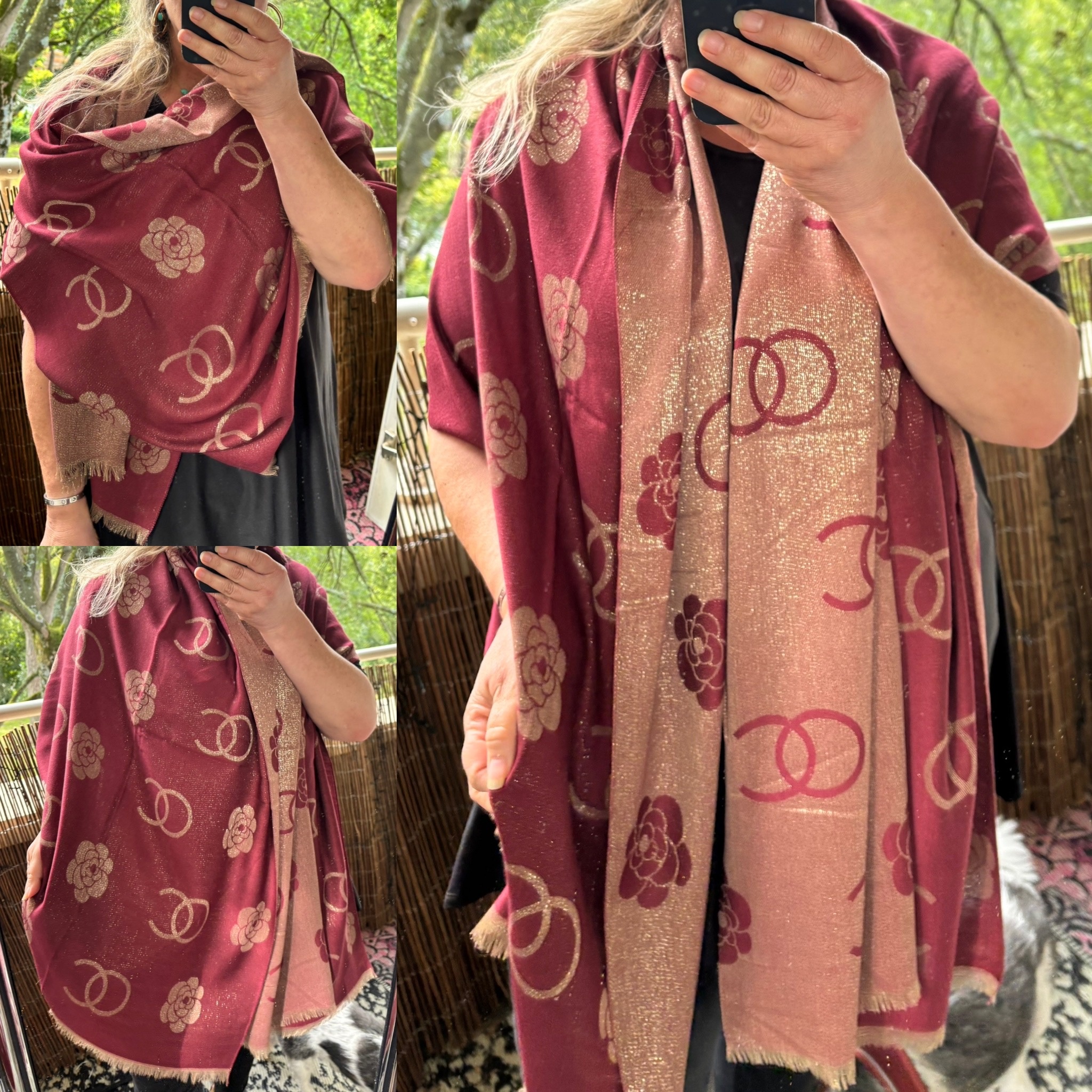 SHAWL CC  HEEL MOOI MET GOUD