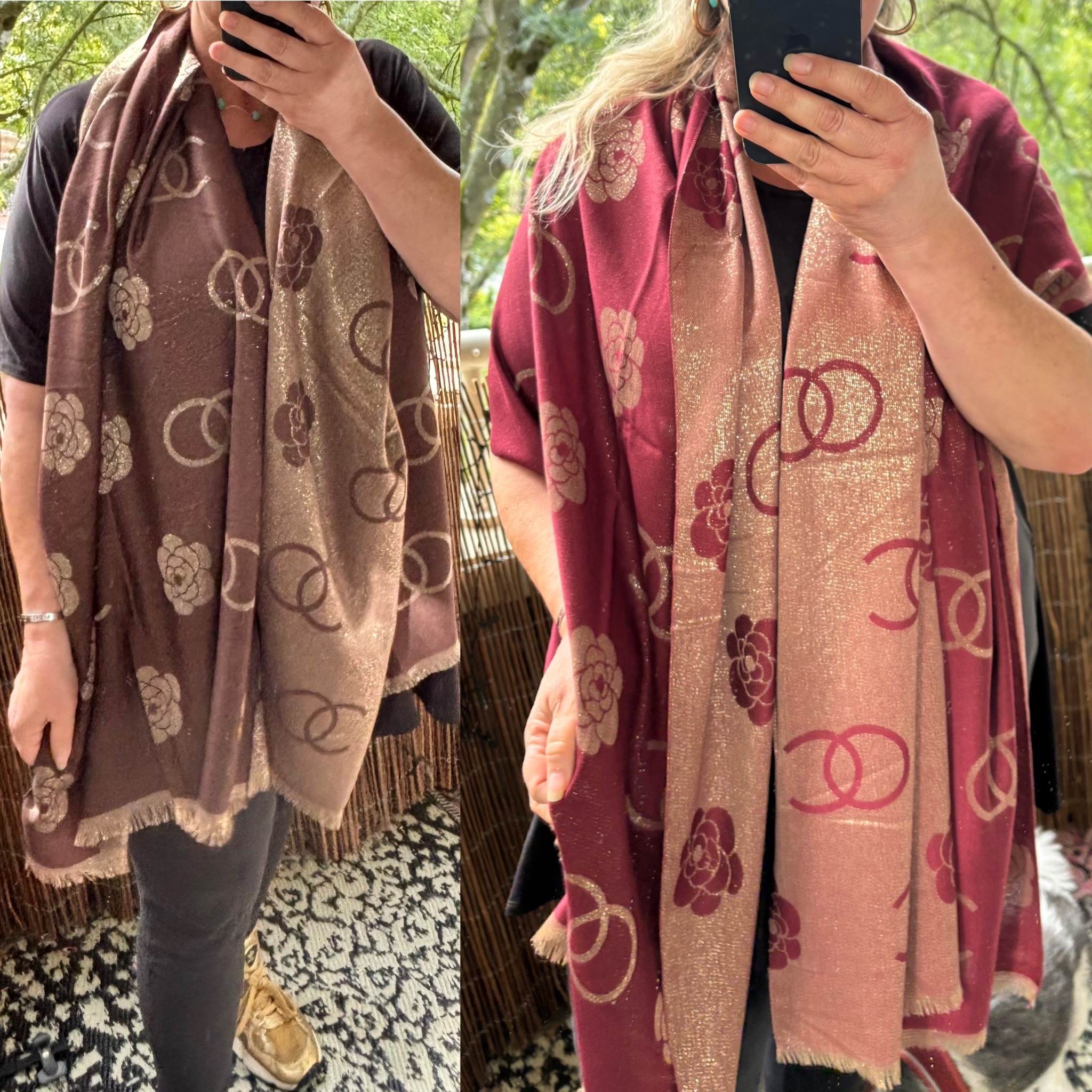 SHAWL CC  HEEL MOOI MET GOUD