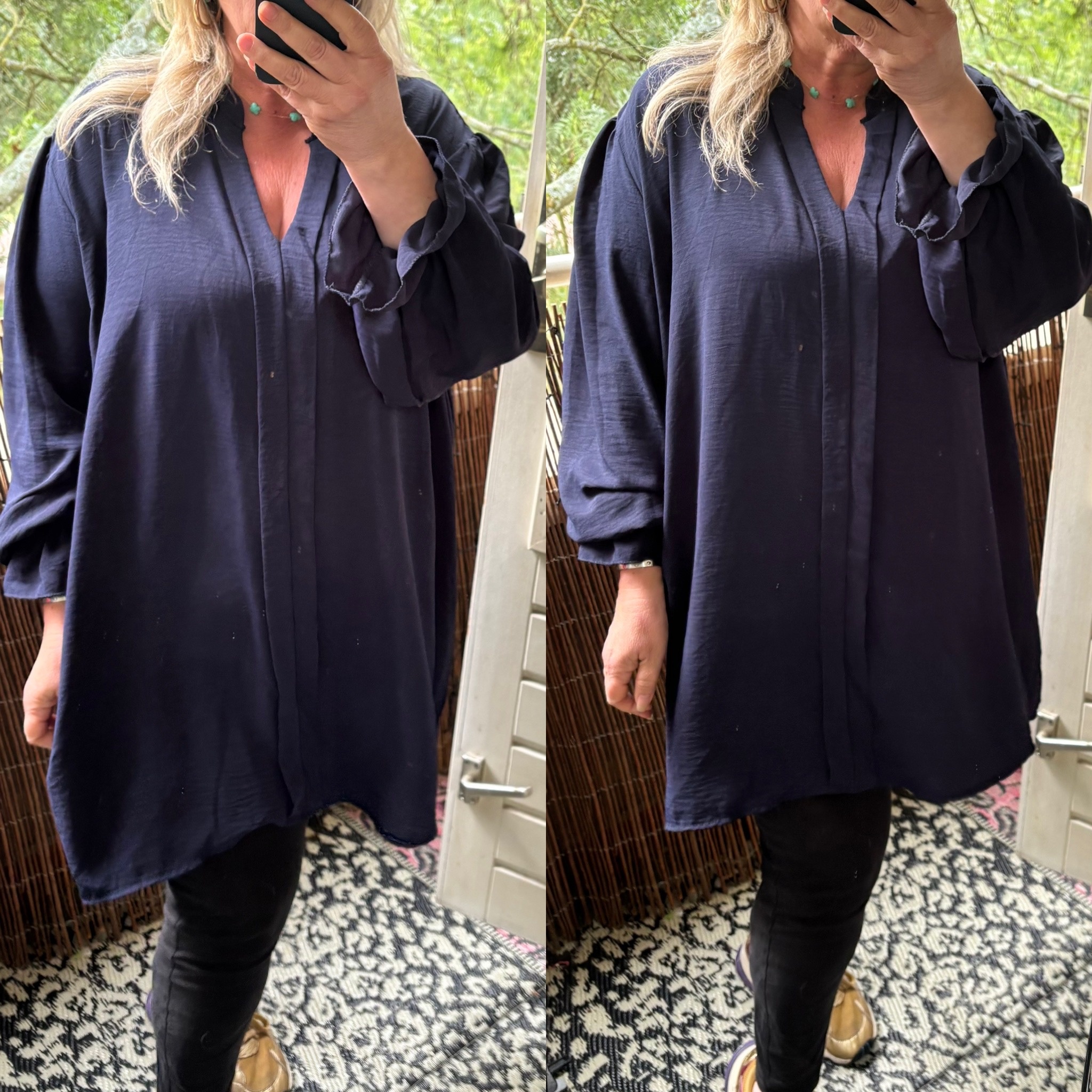 BLOUSE MELLY MATEN 46/48 TOT 54 kleine 56