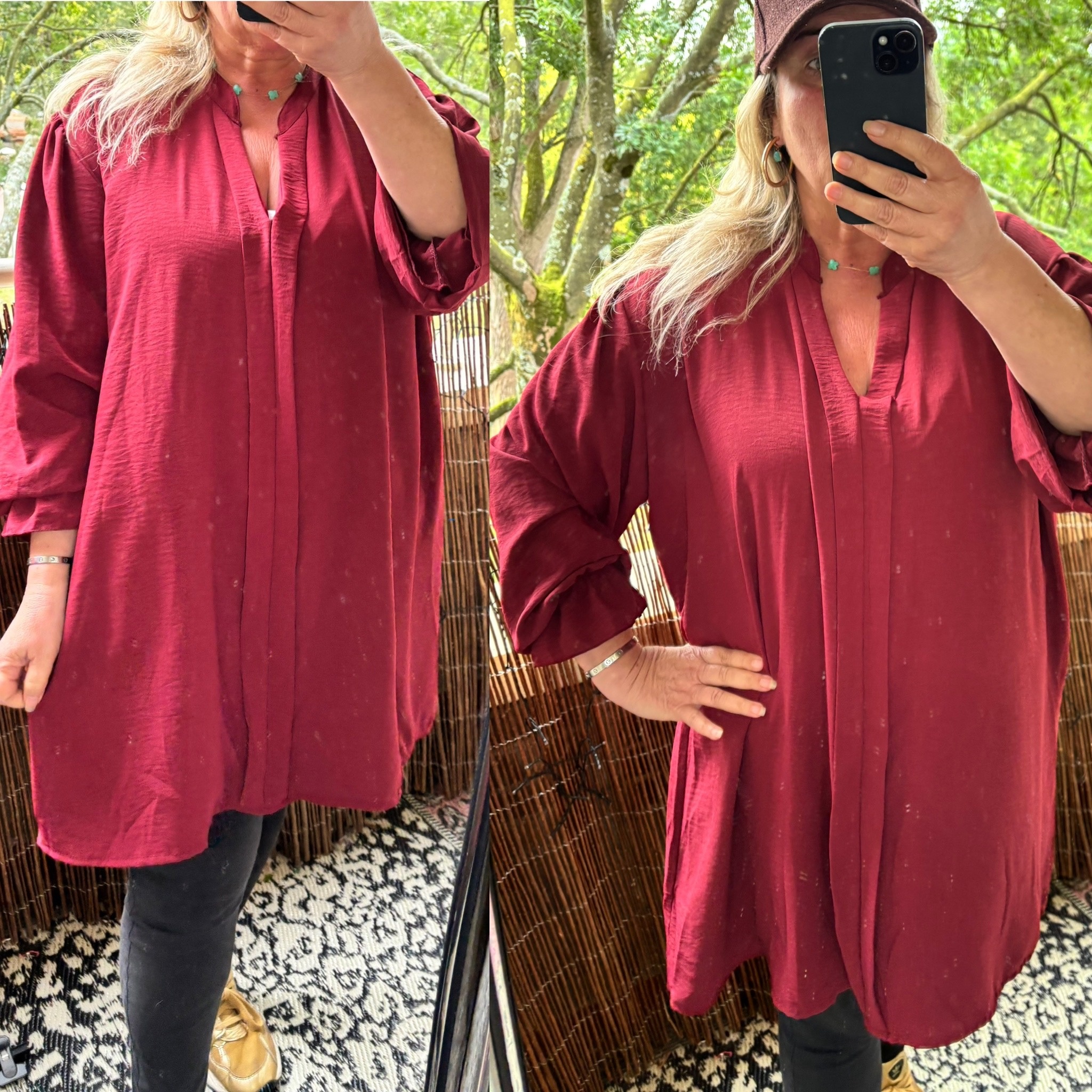 BLOUSE MELLY MATEN 46/48 TOT 54 kleine 56