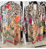 SUEDINE JAS LANGE BLAZER HAPPY MATEN 46 TOT 52