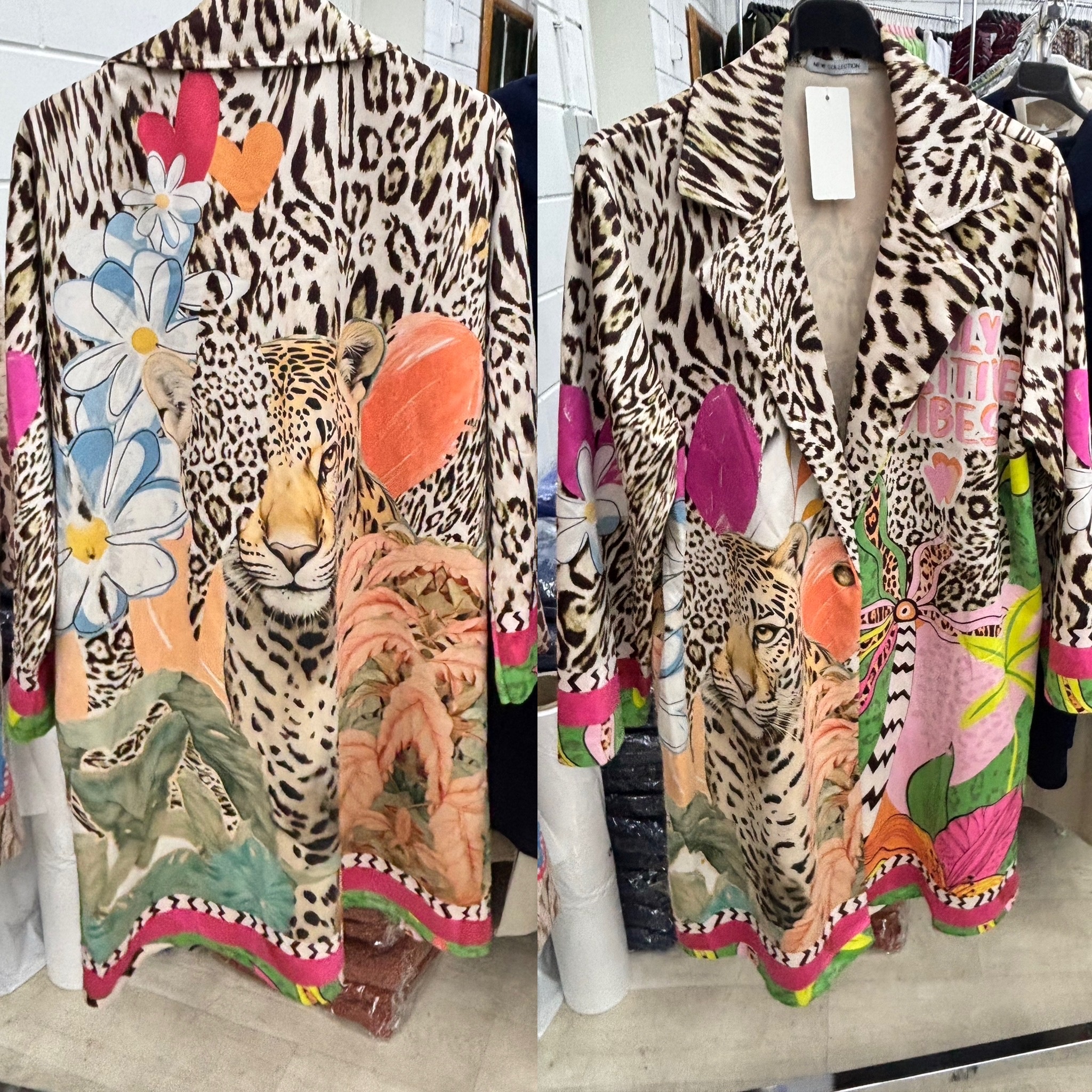 SUEDINE JAS LANGE BLAZER HAPPY MATEN 46 TOT 52
