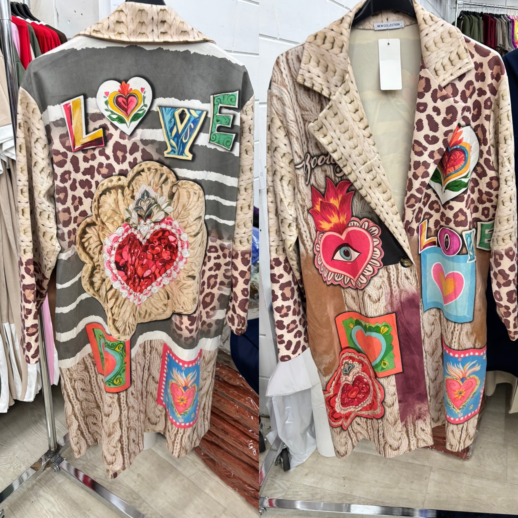 SUEDINE JAS LANGE BLAZER HAPPY MATEN 46 TOT 52