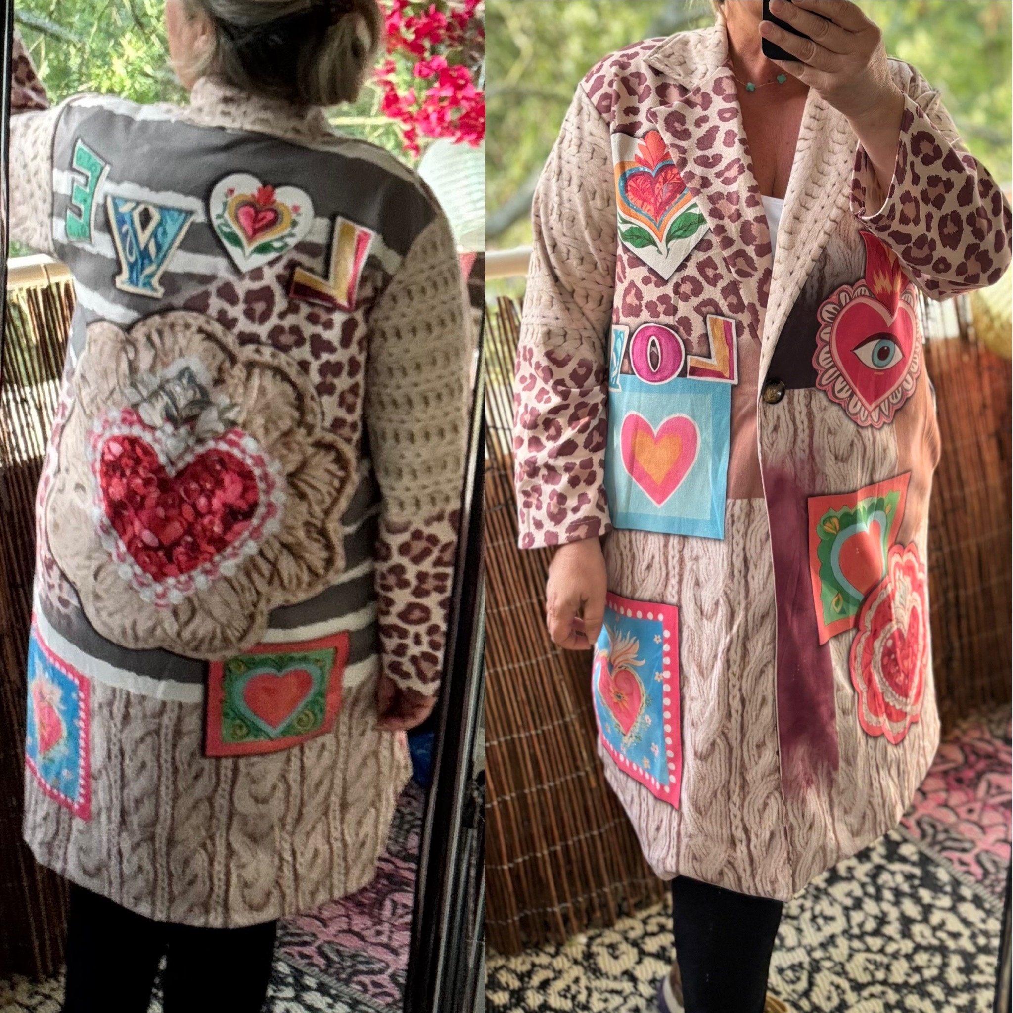 SUEDINE JAS LANGE BLAZER HAPPY MATEN 46 TOT 52