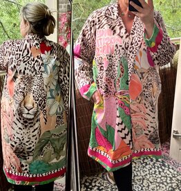 SUEDINE JAS LANGE BLAZER HAPPY  MATEN 46 TOT 52