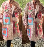 SUEDINE JAS LANGE BLAZER HAPPY MATEN 46 TOT 52