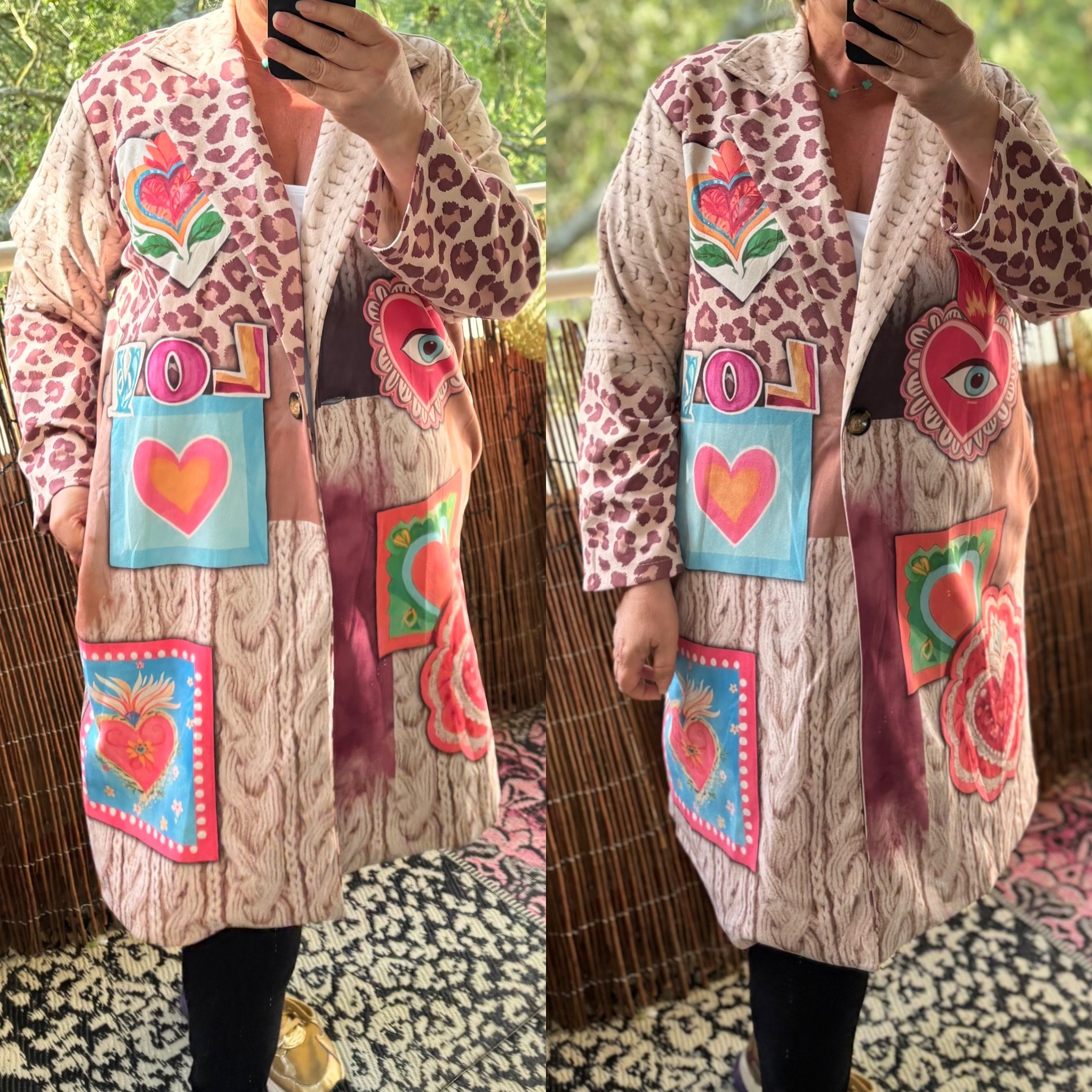 SUEDINE JAS LANGE BLAZER HAPPY MATEN 46 TOT 52