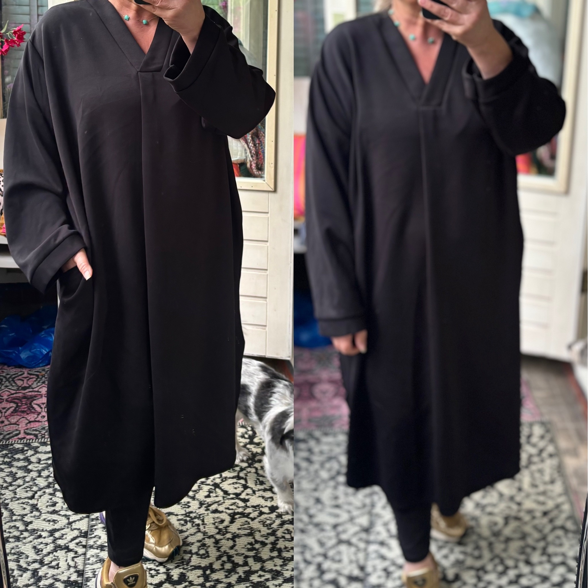 SWEATER DRESS BIG MATEN 50 TOT 56 RUIM