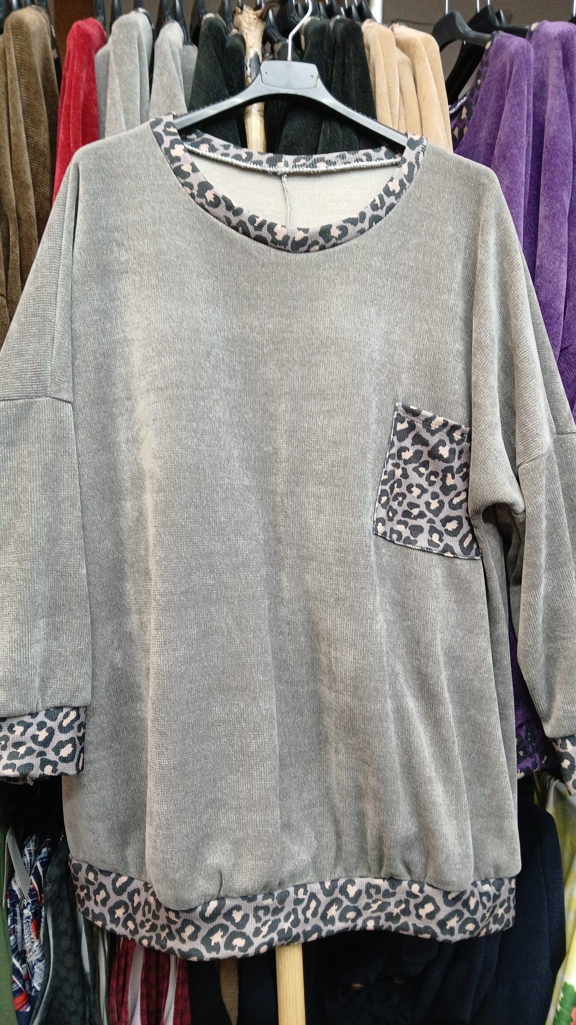 LEUKE SWEATER TRUI RIB MATEN 48 TOT 56