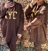 NYC SWEATER FRANJE MATEN 46/48 TOT 52/54
