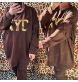 NYC SWEATER FRANJE MATEN 46/48 TOT 52/54