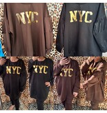 NYC SWEATER FRANJE MATEN 46/48 TOT 52/54