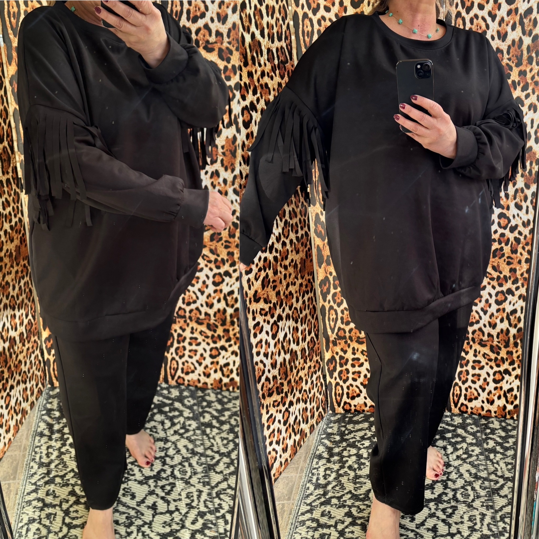 COMFY PAK MET FRANJE MATEN 46/48 TOT 52/54