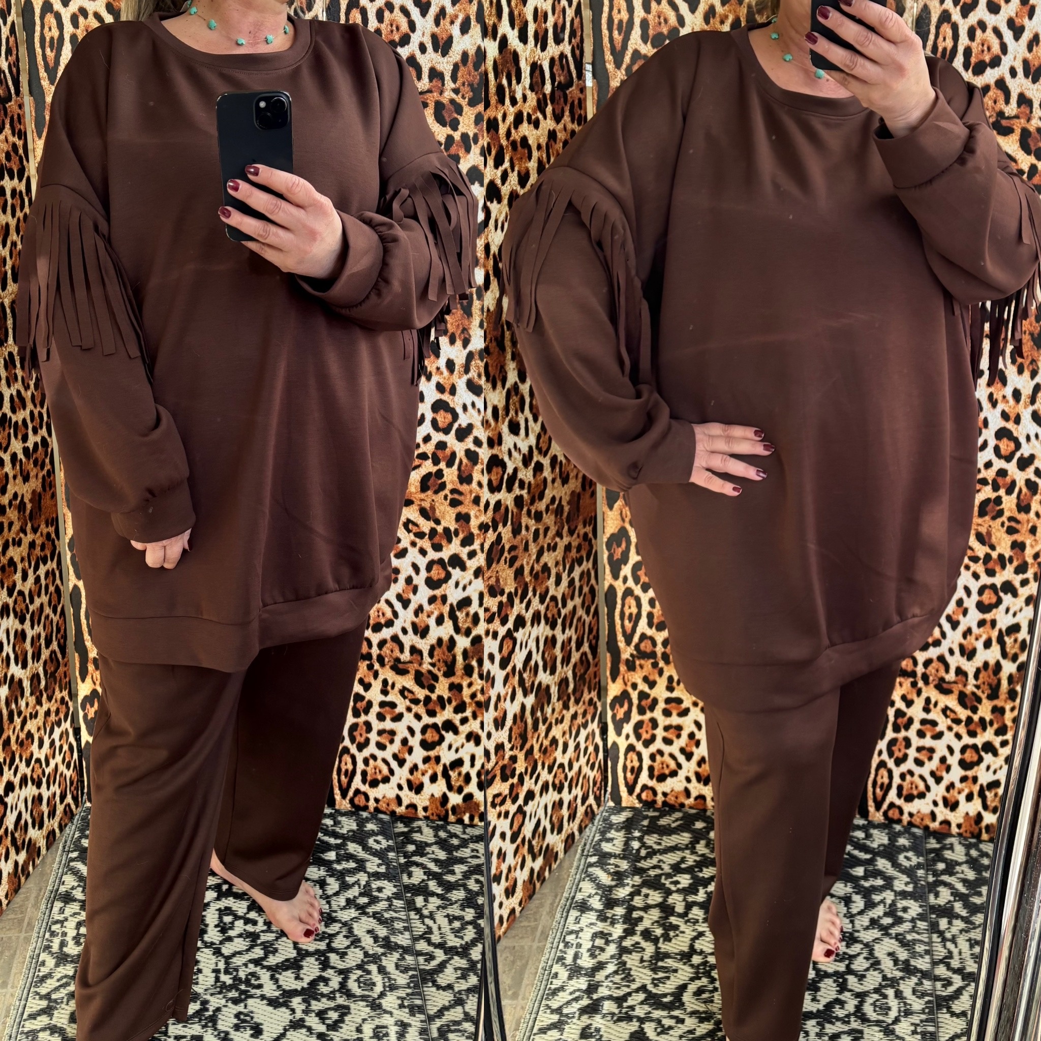 COMFY PAK MET FRANJE MATEN 46/48 TOT 52/54