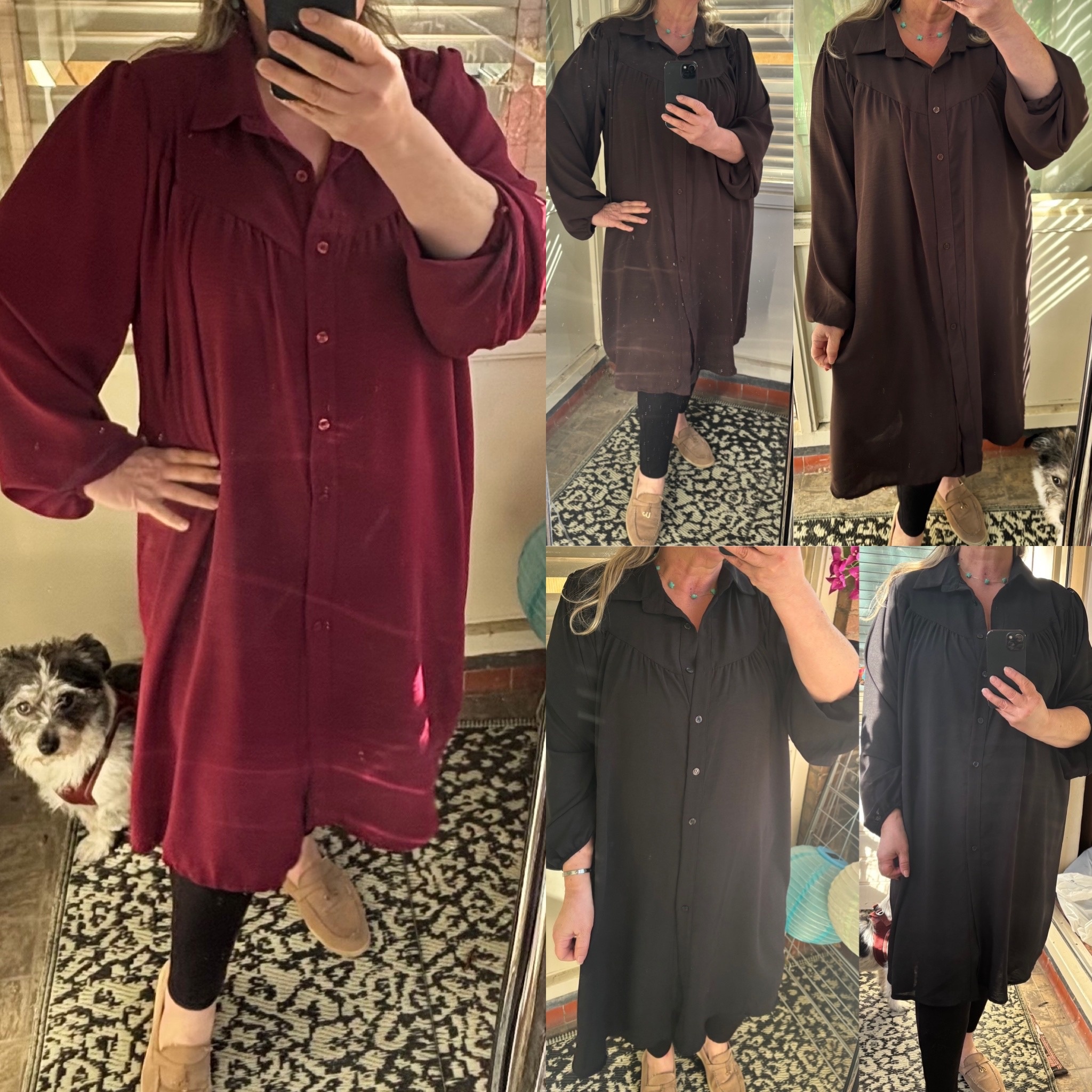 LANGE BLOUSE CARINE MATEN 46/48 TOT 54/56