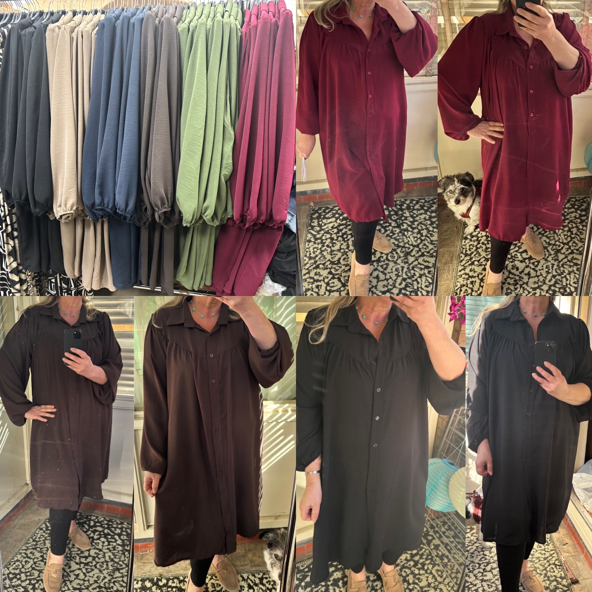 LANGE BLOUSE CARINE MATEN 46/48 TOT 54/56