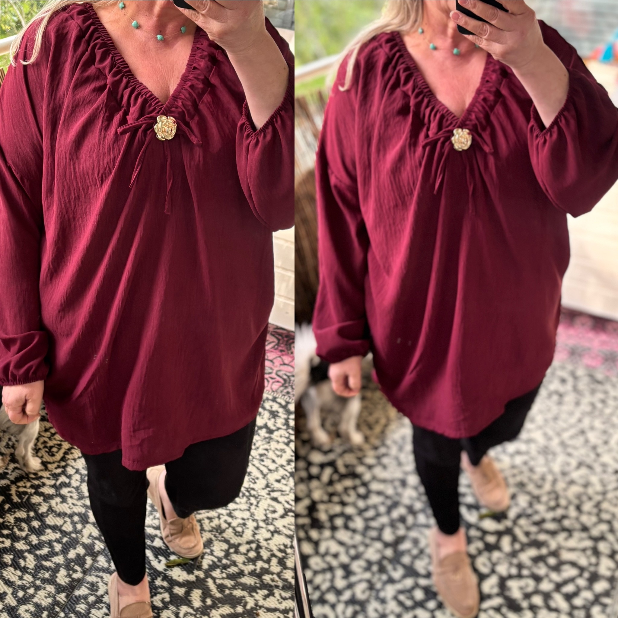 TUNIEK SHIRT LISA MATEN 44/46 TOT 50/52