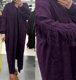 LANG VEST 127 CM FRANJE MOUW MATEN 46/48 TOT 54/56