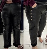 LEATHER LOOK BROEK STOER MATEN 44/46 tot 50 kleine 52