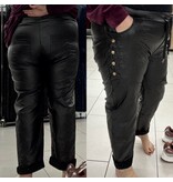 LEATHER LOOK BROEK STOER MATEN 44/46 tot 50 kleine 52