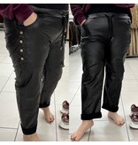 LEATHER LOOK BROEK STOER MATEN 44/46 tot 50 kleine 52