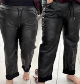 LEATHER LOOK BROEK STOER MATEN 44/46 tot 50 kleine 52
