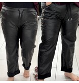 LEATHER LOOK BROEK STOER MATEN 44/46 tot 50 kleine 52