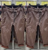 LEATHER LOOK BROEK STOER MATEN 44/46 tot 50 kleine 52