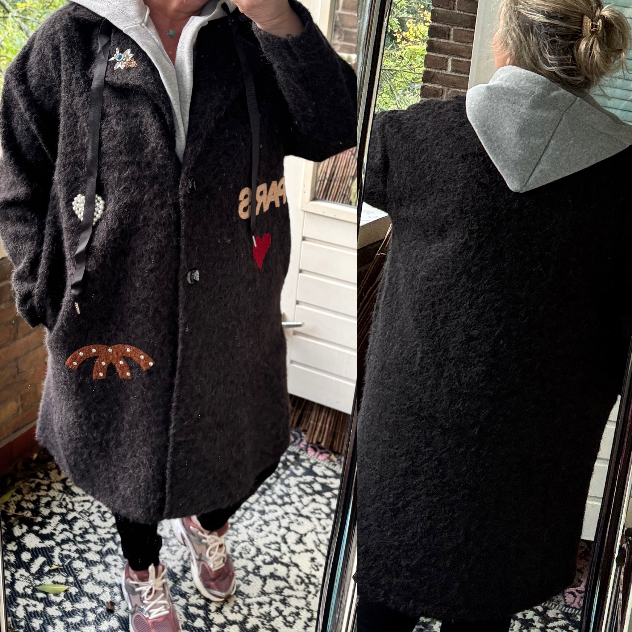 JASJE PARIS HOODY BLING MATEN 44 TOT 50/52