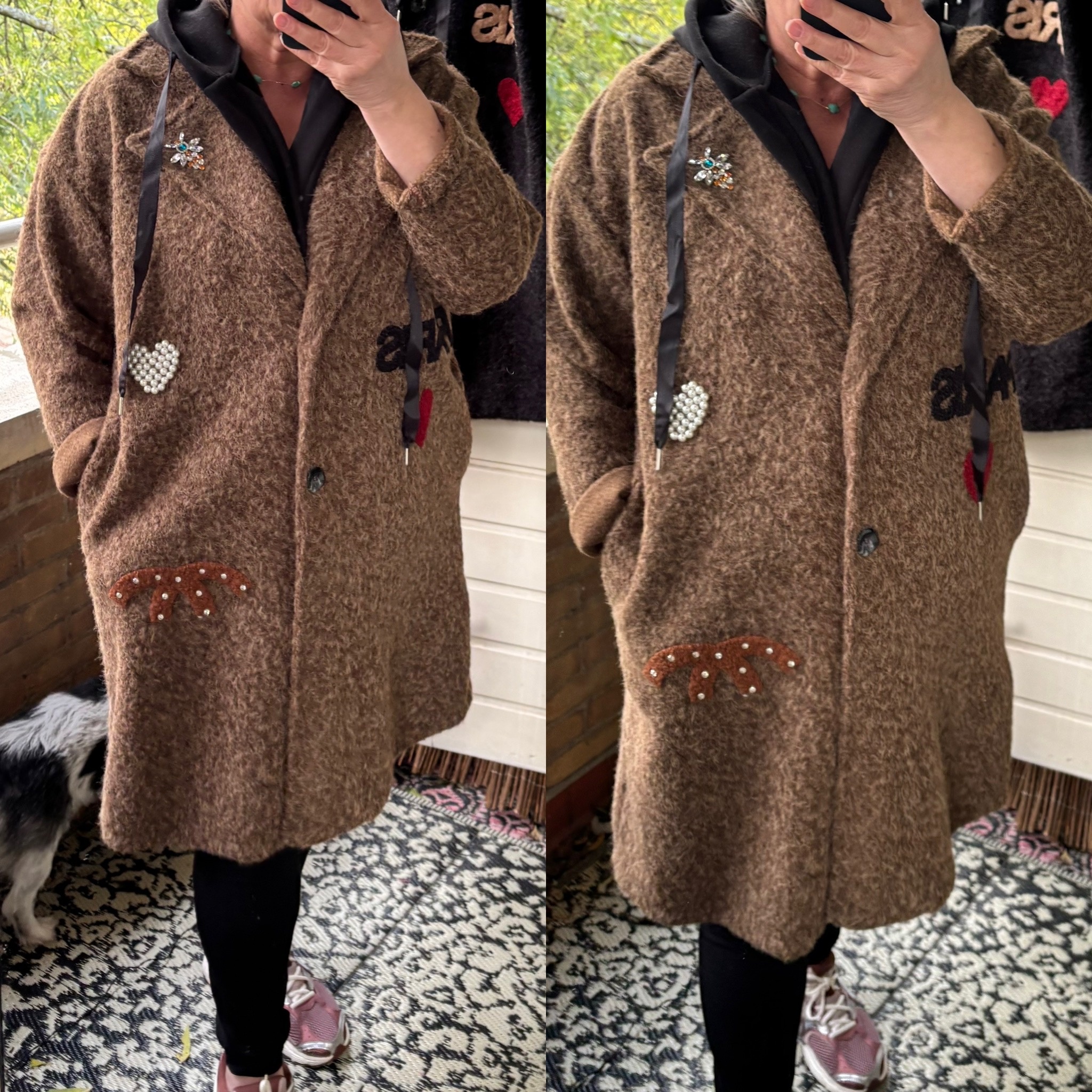 JASJE PARIS HOODY BLING MATEN 44 TOT 50/52