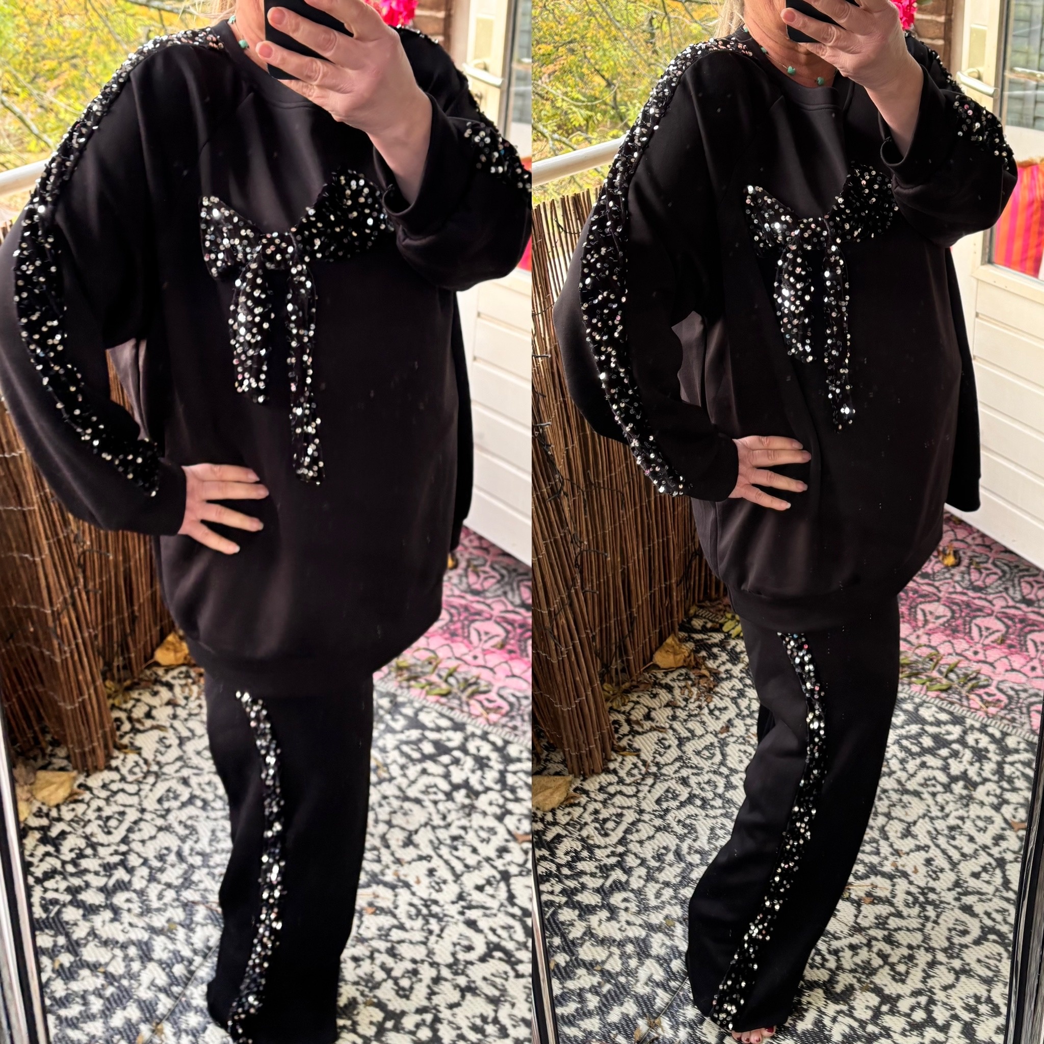 HEERLIJK HUISPAK BLING STRIK MATEN 48 TOT 54/56