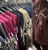 SWEATER ARM PANTER STRIK MATEN 44/46 TOT RUIME 52