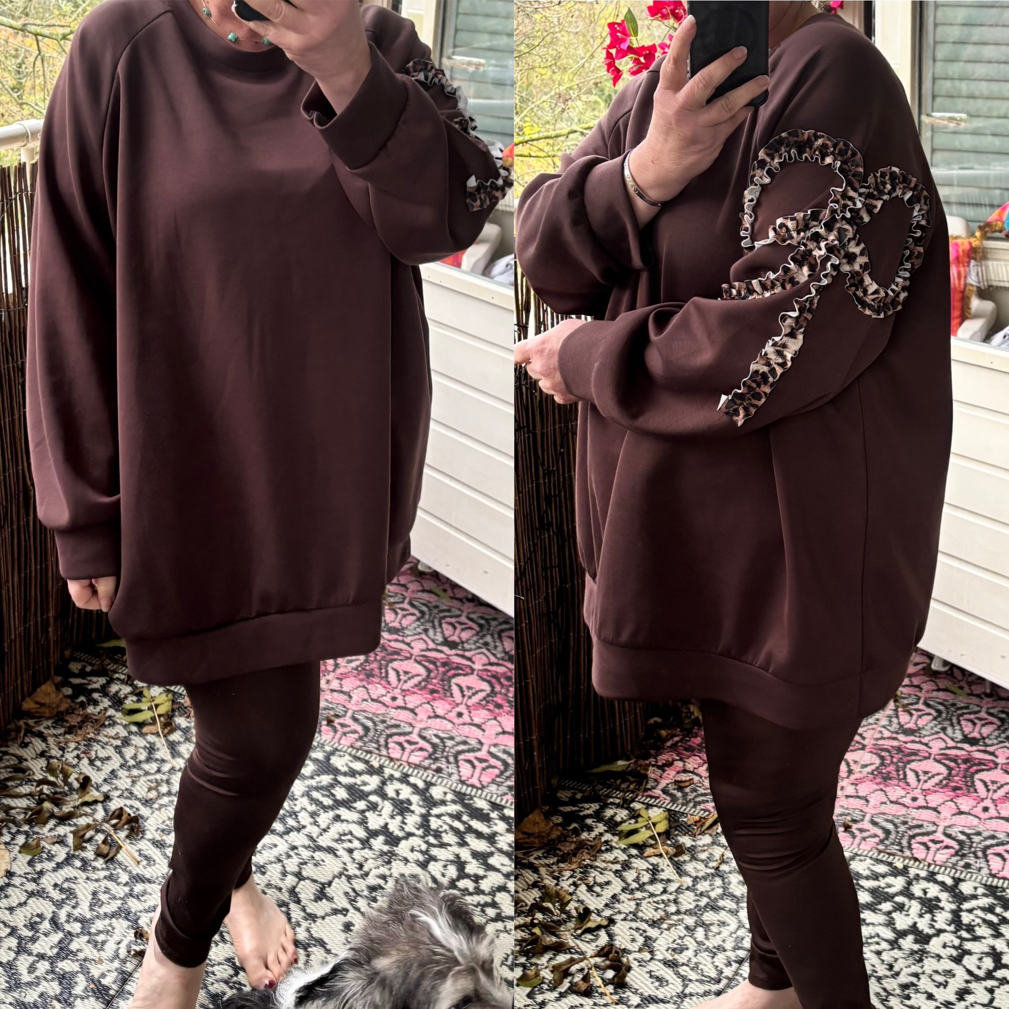 SWEATER ARM PANTER STRIK MATEN 44/46 TOT RUIME 52