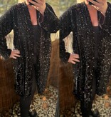 VEST PAILLET BLING MATEN 46 TOT 54