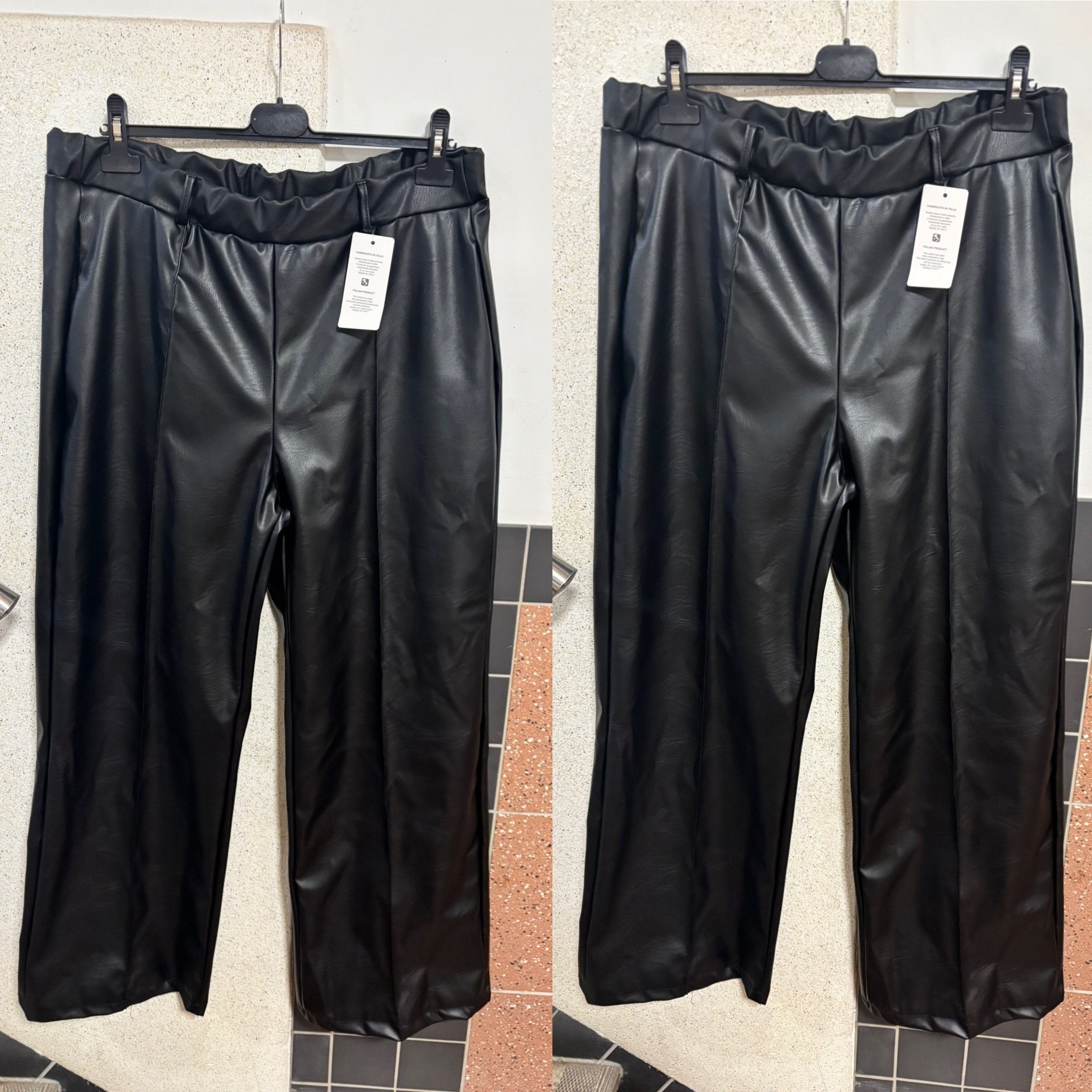 BROEK HIP 25/26 LEATHER LOOK MATEN 44 TOT 48/50