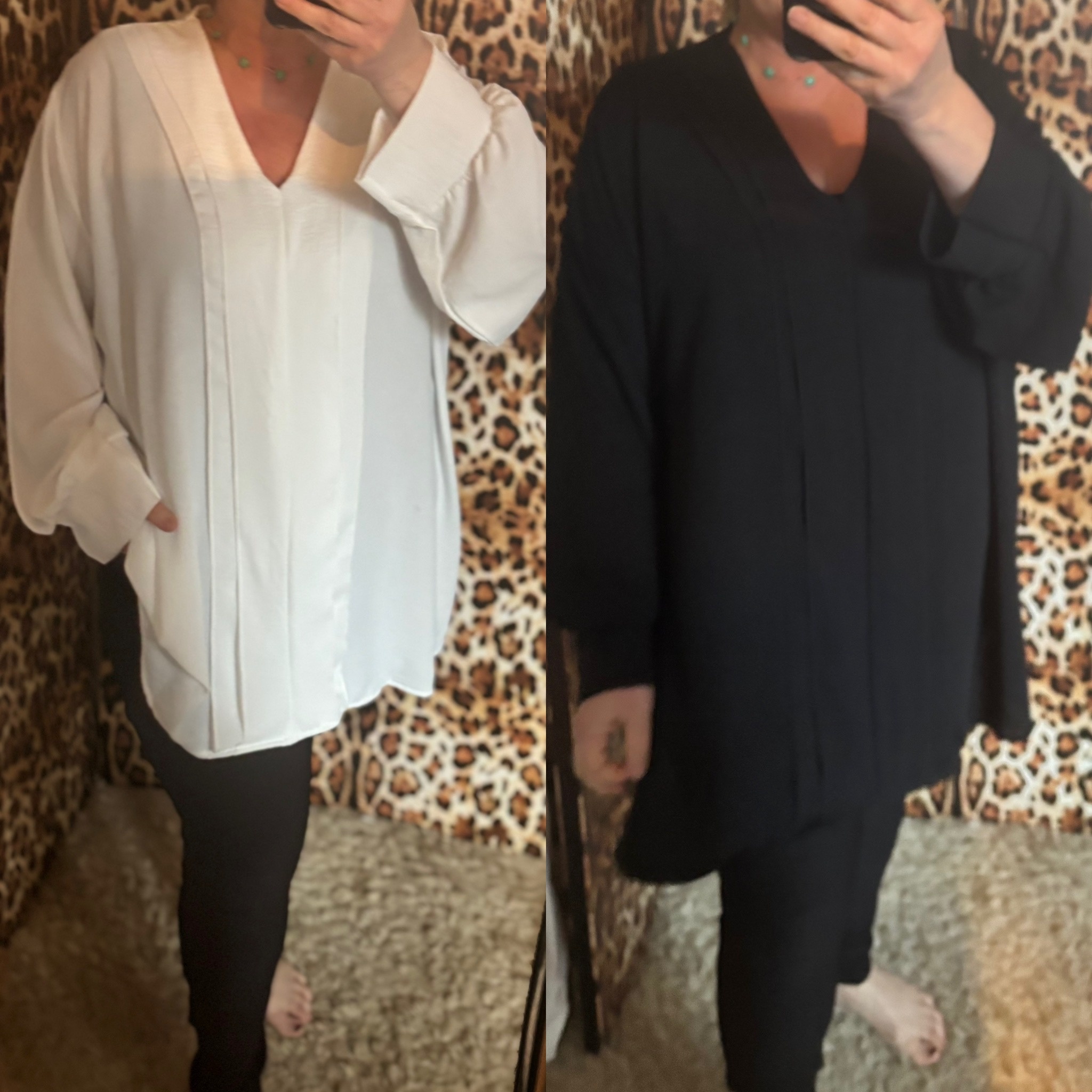 BLOUSE CHIQUE MANCHET MATEN 46/48 TOT RUIME 54