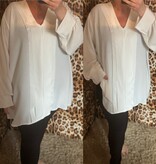 BLOUSE CHIQUE MANCHET MATEN 46/48 TOT RUIME 54