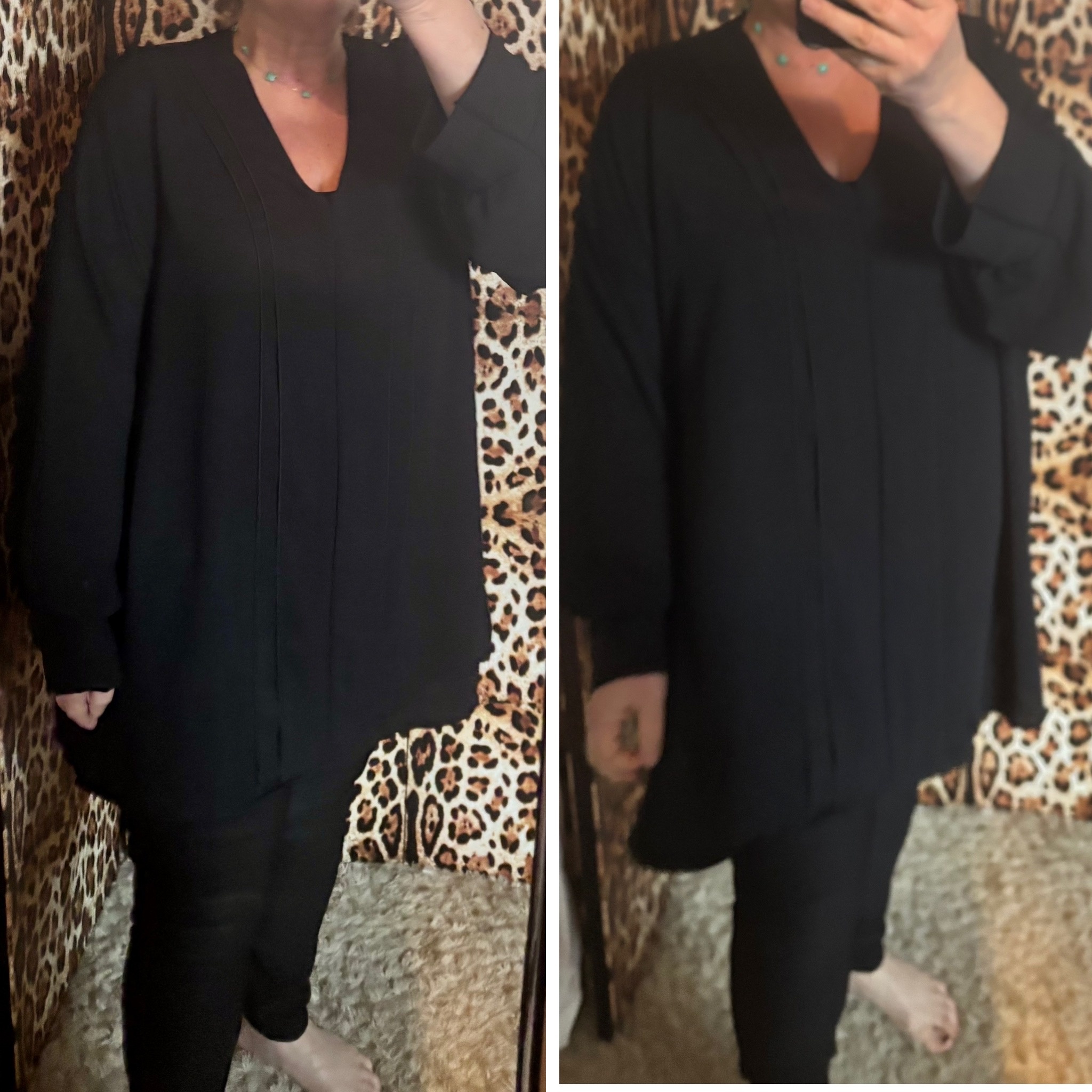 BLOUSE CHIQUE MANCHET MATEN 46/48 TOT RUIME 54