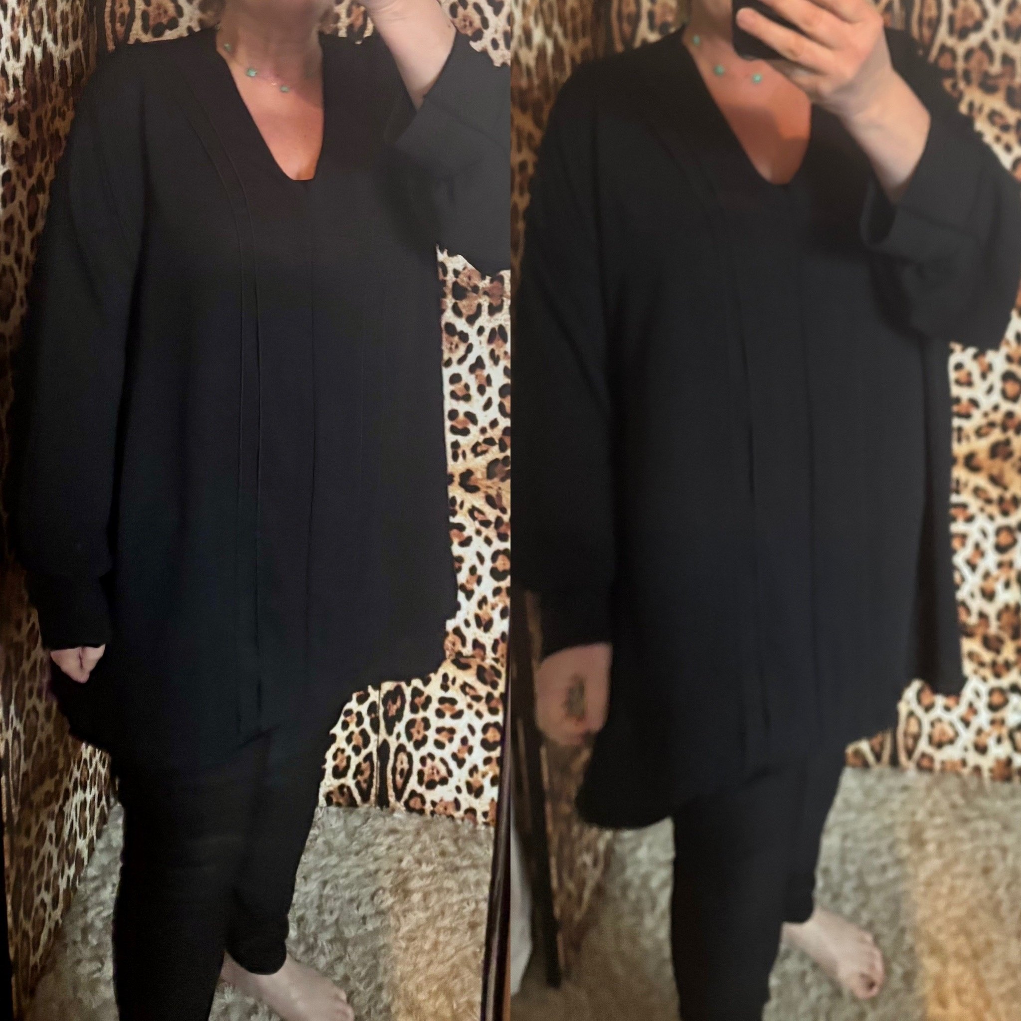 BLOUSE CHIQUE MANCHET MATEN 46/48 TOT RUIME 54