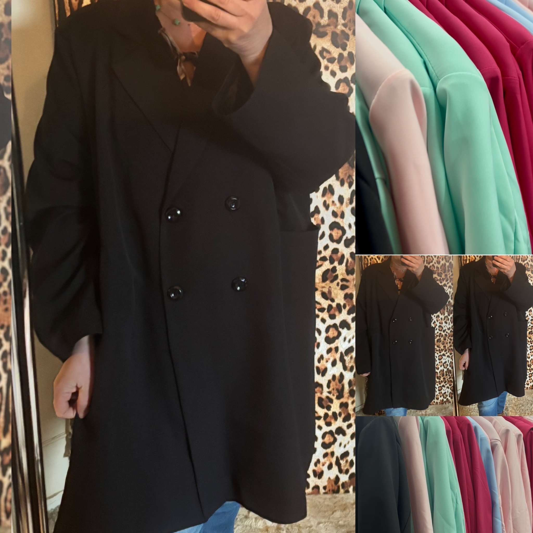 JASJE LANGE BLAZER MATEN 50/52 TOT 56