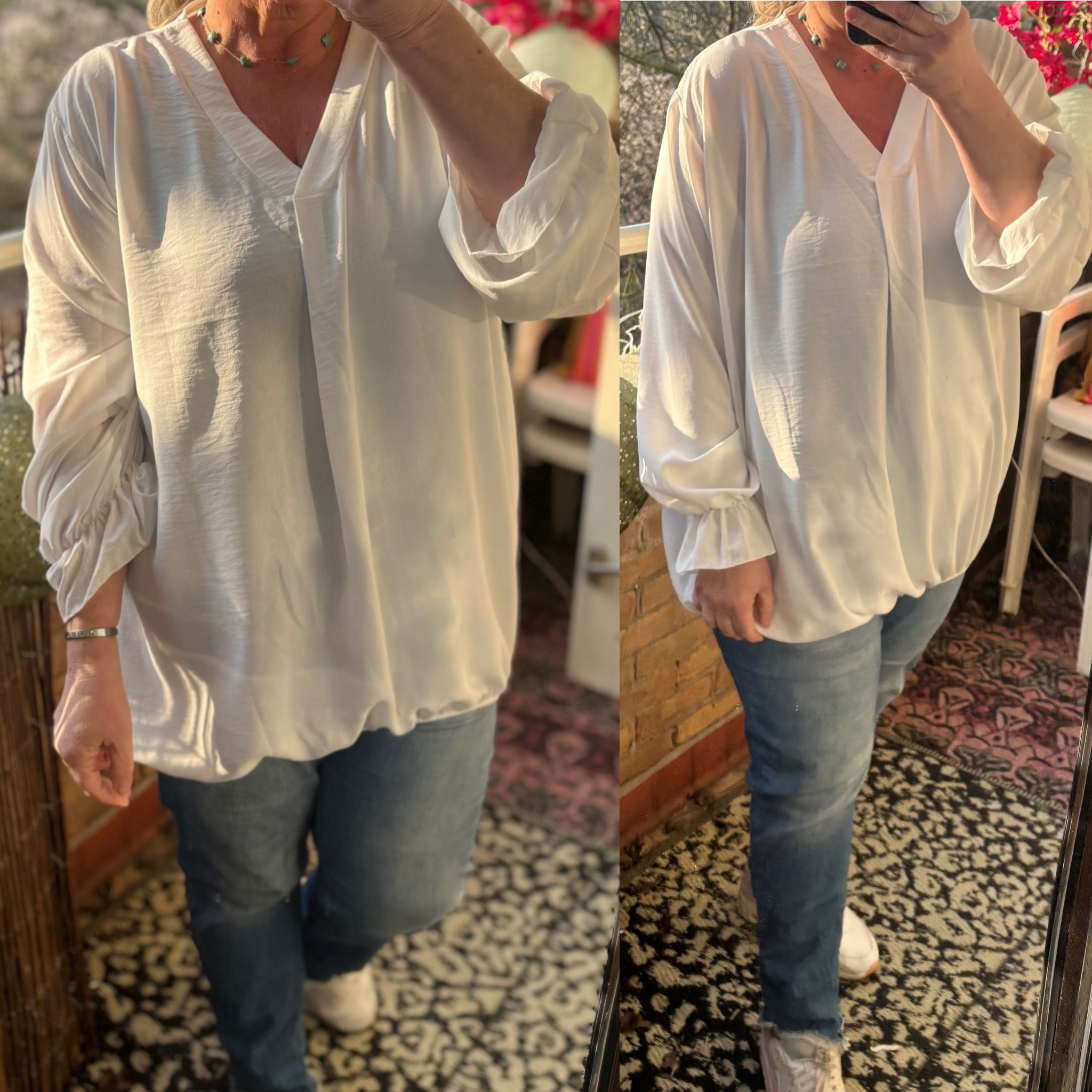 V HALS BOHO MATEN 44 TOT 52+